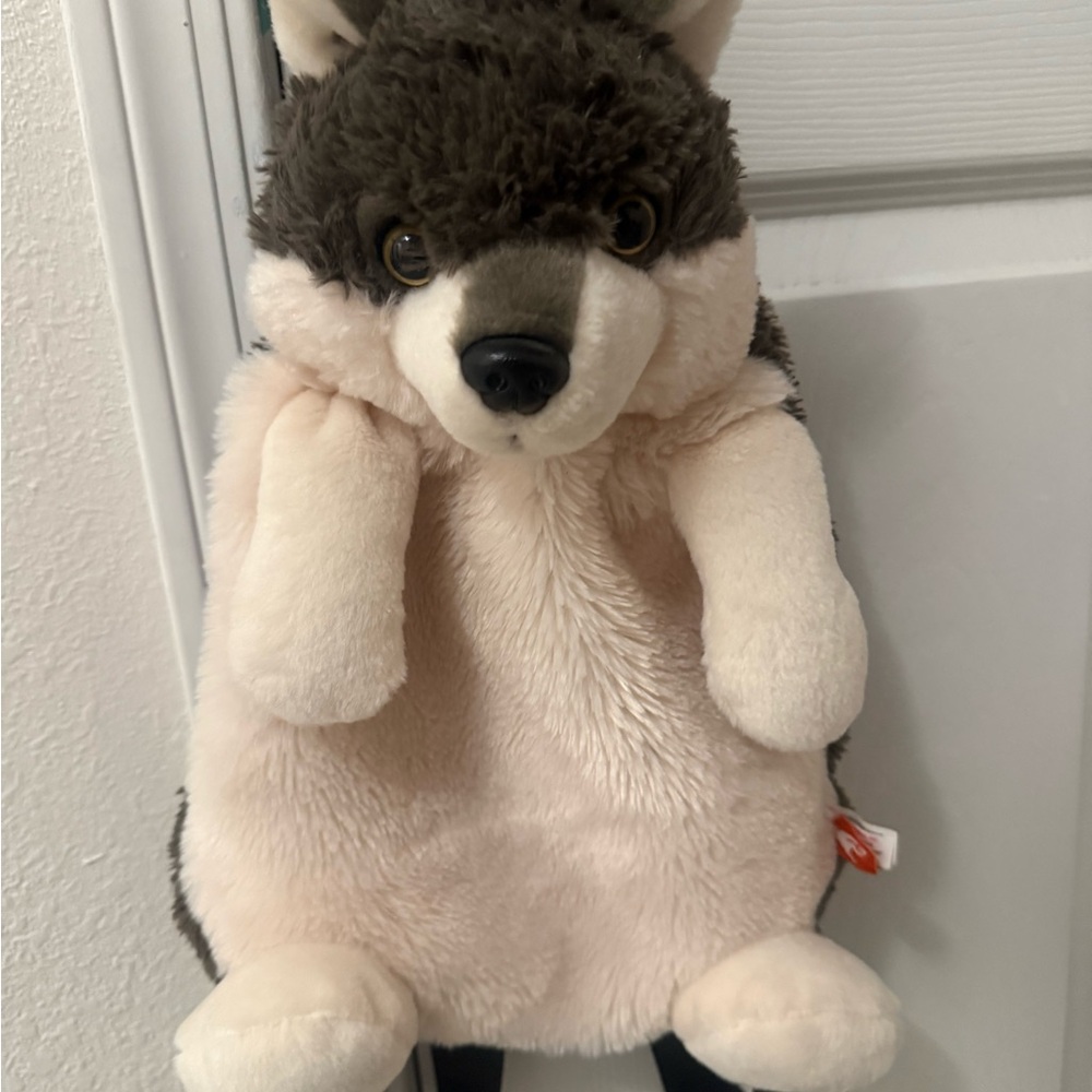 Plush Husky Backpack